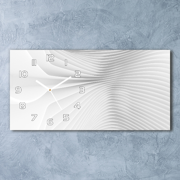 Zegar ścienny szklany Abstrakcja linie