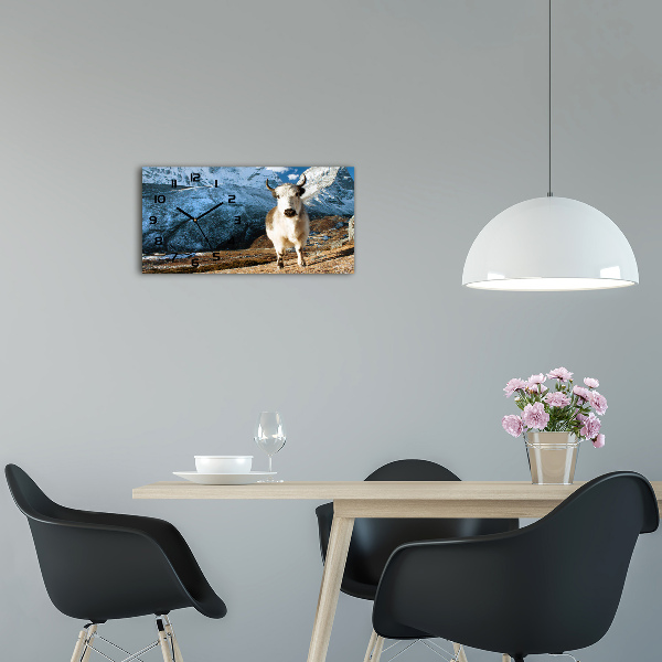 Reloj de cristal horizontal Como una montaña común