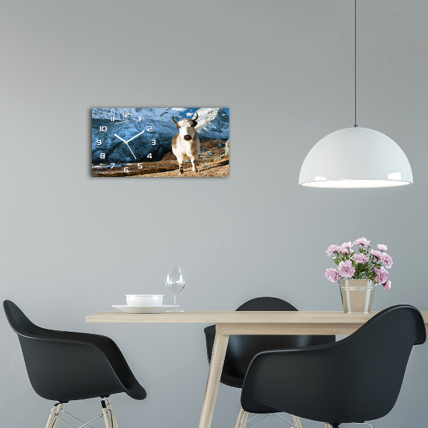 Reloj de cristal horizontal Como una montaña común