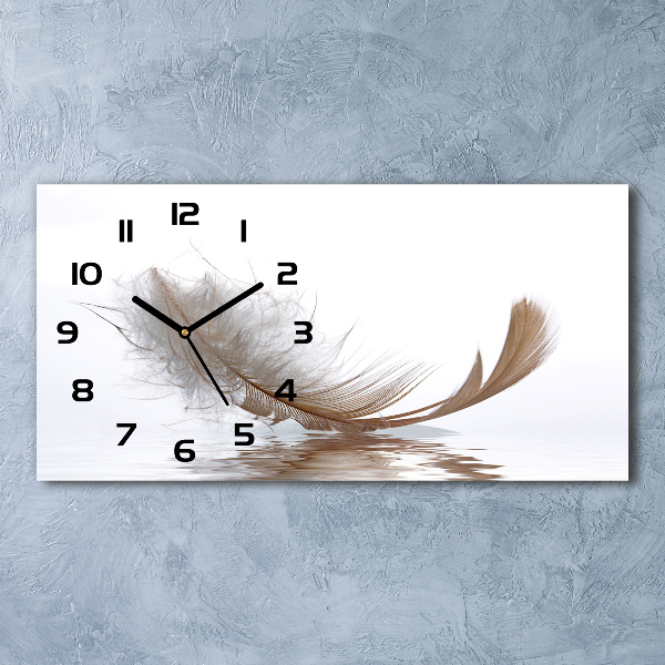 Reloj horizontal Una pluma en el agua