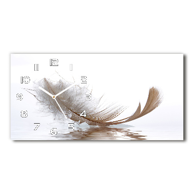 Reloj horizontal Una pluma en el agua