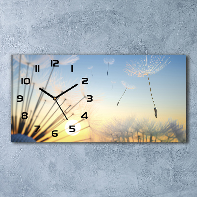 Reloj horizontal Semillas de diente de león