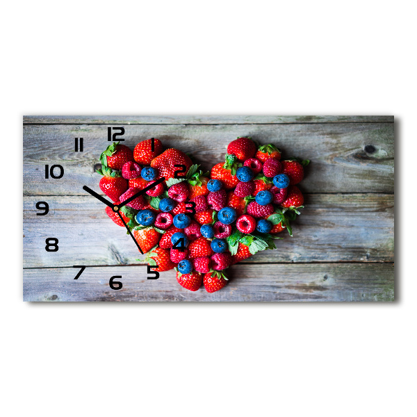 Reloj rectangular Corazón de fruta
