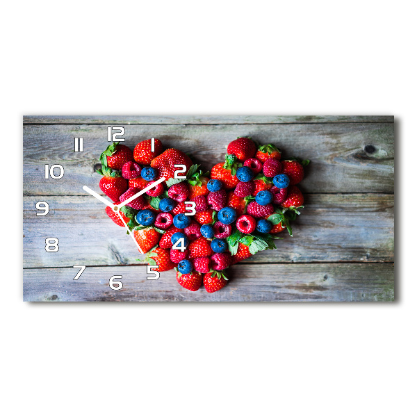 Reloj rectangular Corazón de fruta