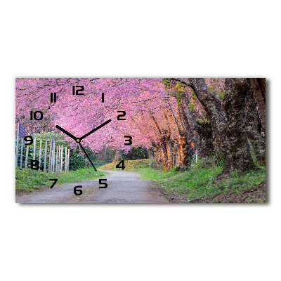 Reloj horizontal Flores de cerezo