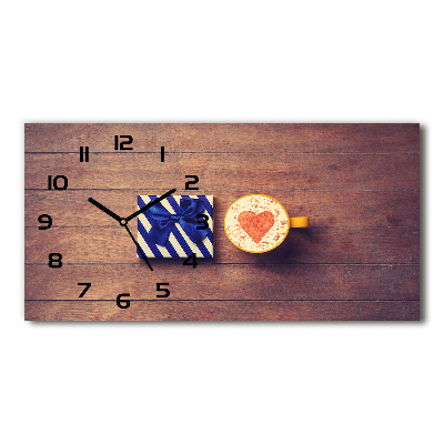 Reloj horizontal Café y un regalo