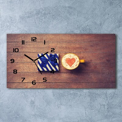 Reloj horizontal Café y un regalo