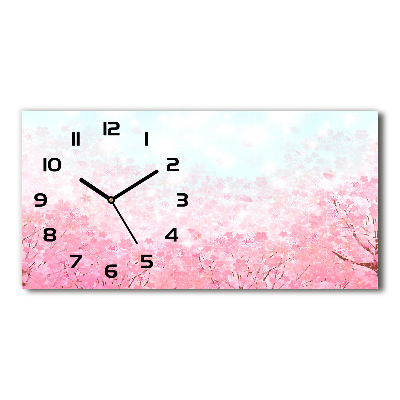 Reloj rectangular Flores de cerezo