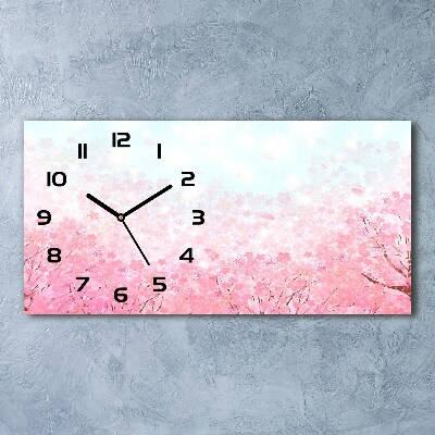 Reloj rectangular Flores de cerezo