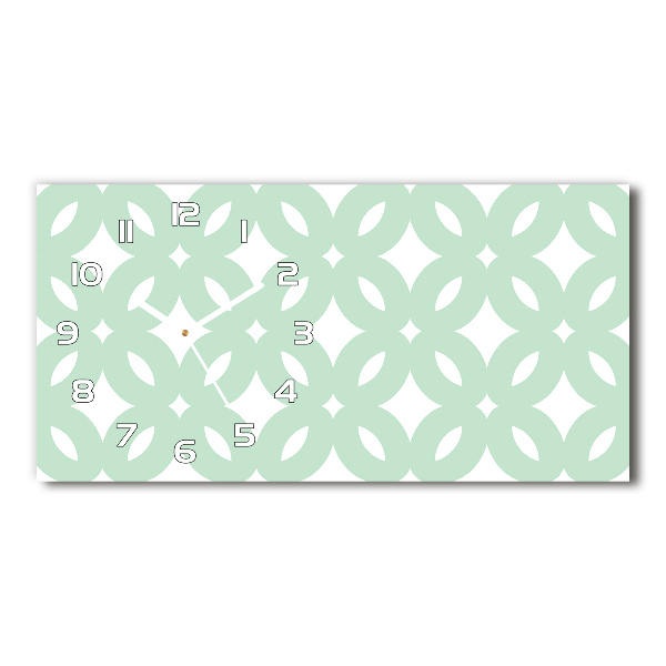 Reloj rectangular Fondo geométrico