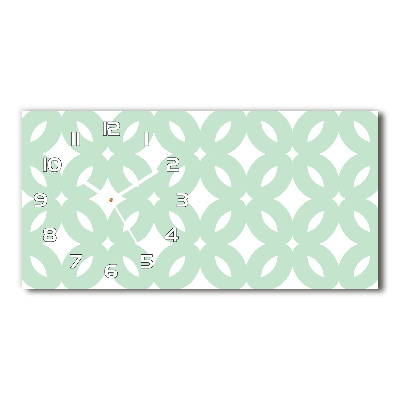 Reloj rectangular Fondo geométrico