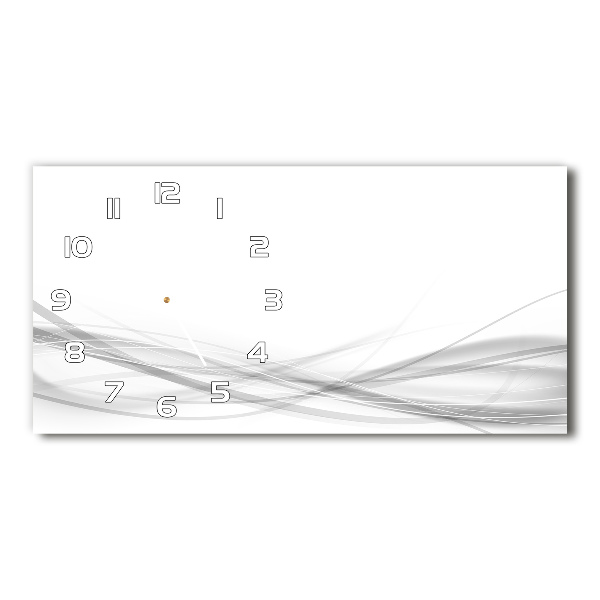 Reloj de cristal horizontal Ondas abstractas