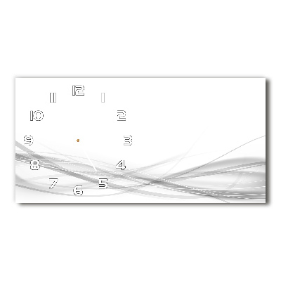 Reloj de cristal horizontal Ondas abstractas
