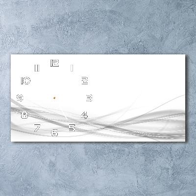 Zegar ścienny szklany Abstrakcja fale