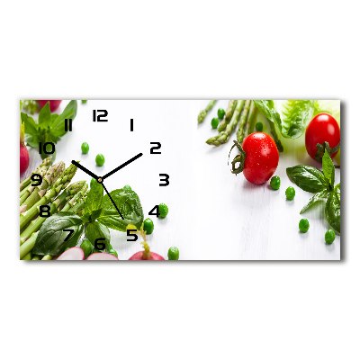 Reloj rectangular Verduras frescas