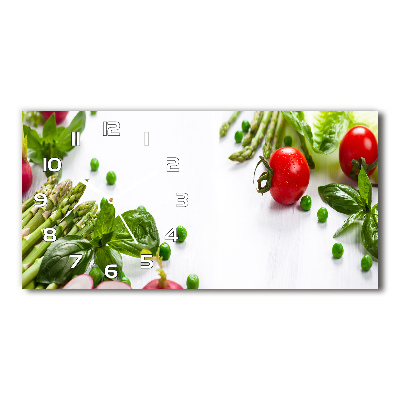 Reloj rectangular Verduras frescas