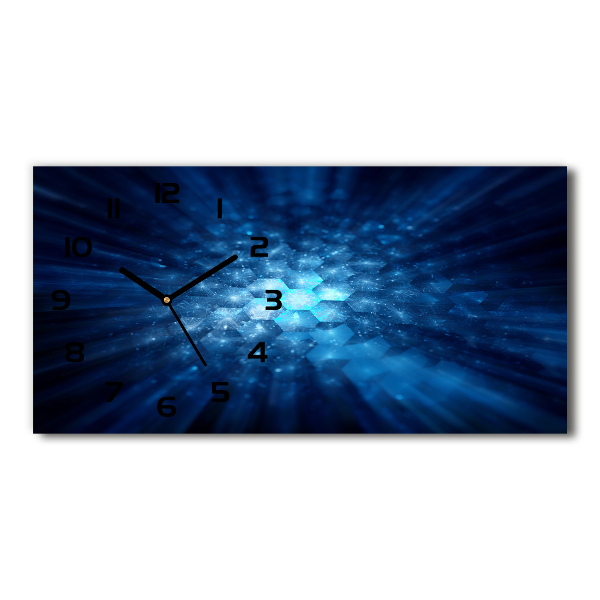 Reloj rectangular Cristales