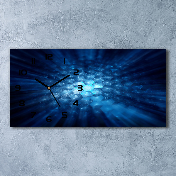 Reloj rectangular Cristales