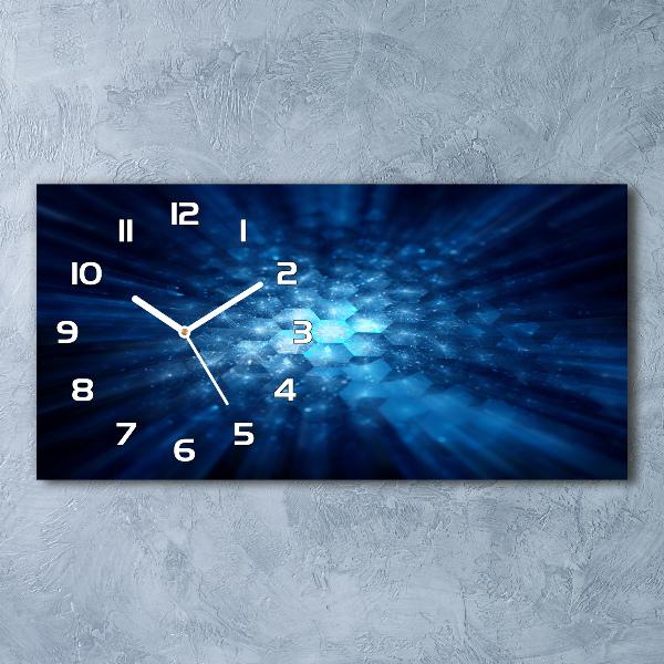 Reloj rectangular Cristales