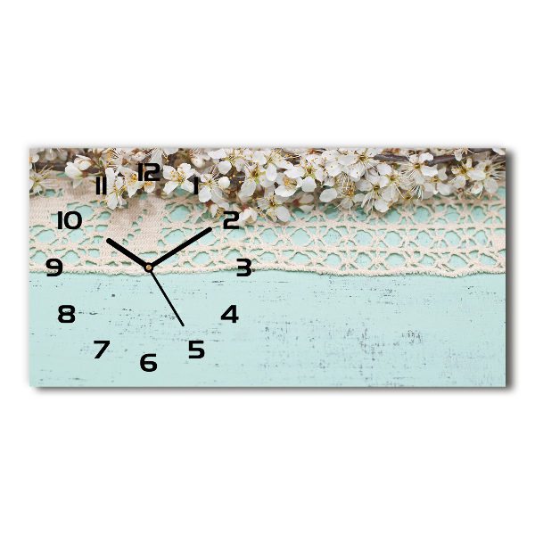 Reloj rectangular Flores de cerezo
