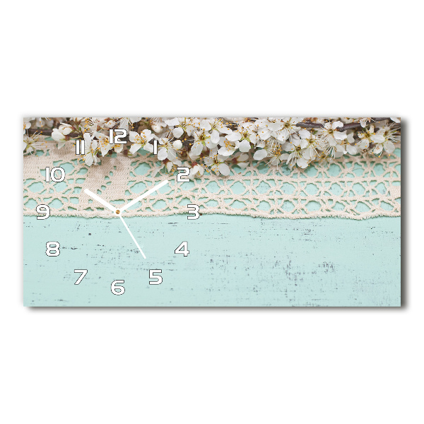 Reloj rectangular Flores de cerezo