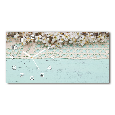 Reloj rectangular Flores de cerezo