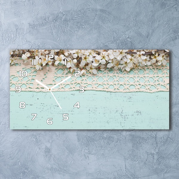 Reloj rectangular Flores de cerezo