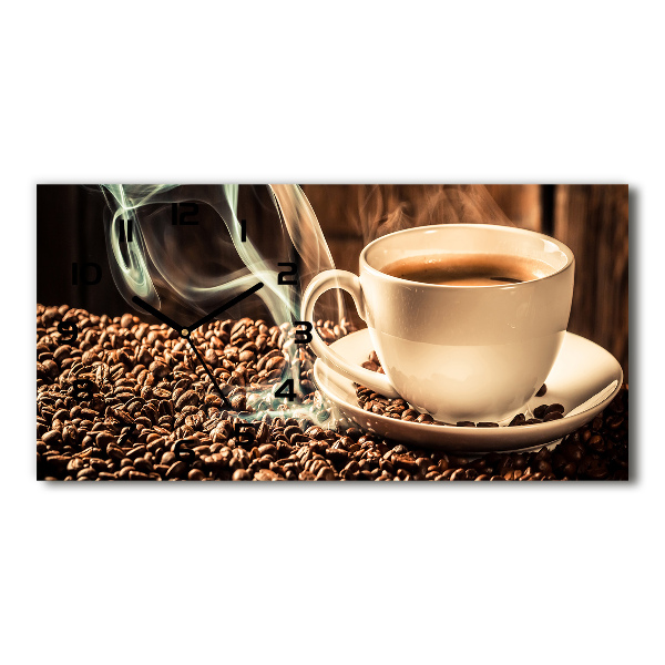 Reloj rectangular Café aromático