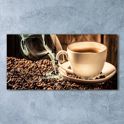 Reloj rectangular Café aromático