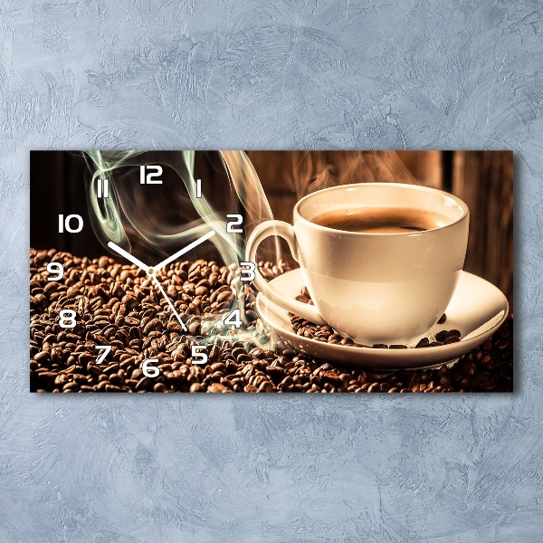 Reloj rectangular Café aromático
