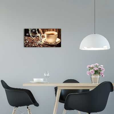 Reloj rectangular Café aromático