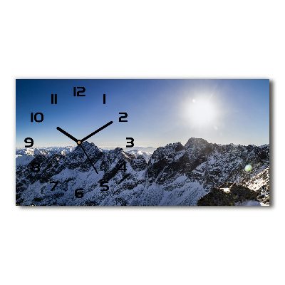 Reloj rectangular Invierno en los montes tatra