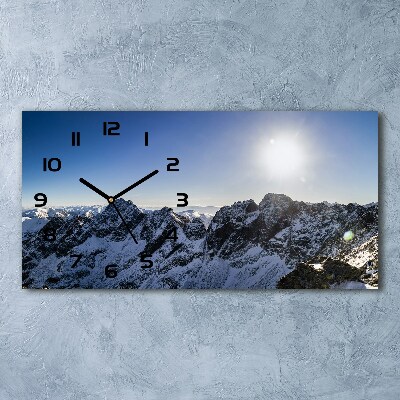 Reloj rectangular Invierno en los montes tatra