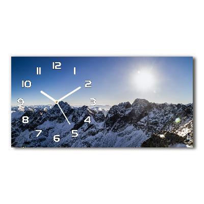 Reloj rectangular Invierno en los montes tatra