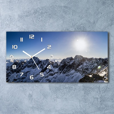 Reloj rectangular Invierno en los montes tatra