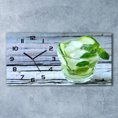 Reloj rectangular Agua de pepino