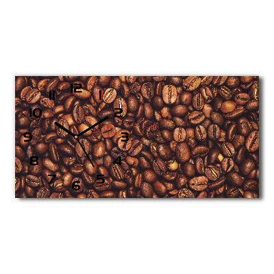Reloj rectangular Granos de café