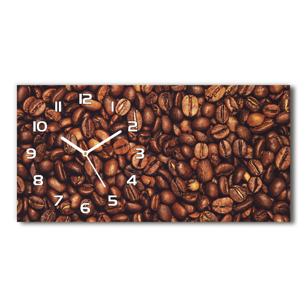 Reloj rectangular Granos de café