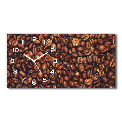 Reloj rectangular Granos de café