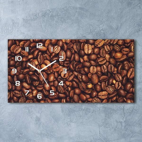 Reloj rectangular Granos de café