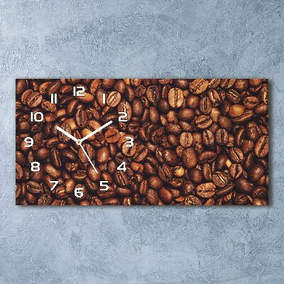 Reloj rectangular Granos de café