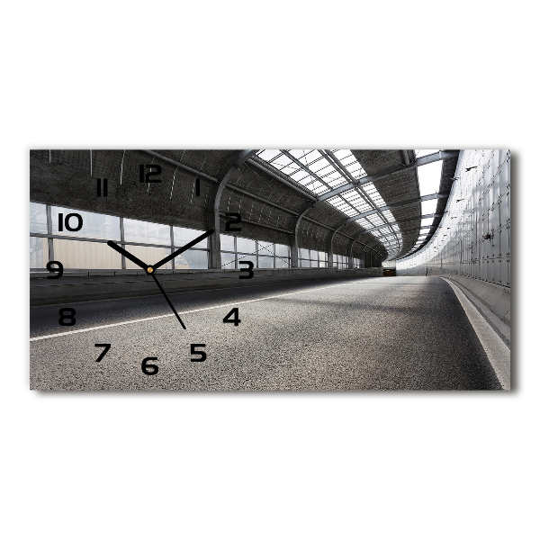 Reloj rectangular Carretera en el túnel