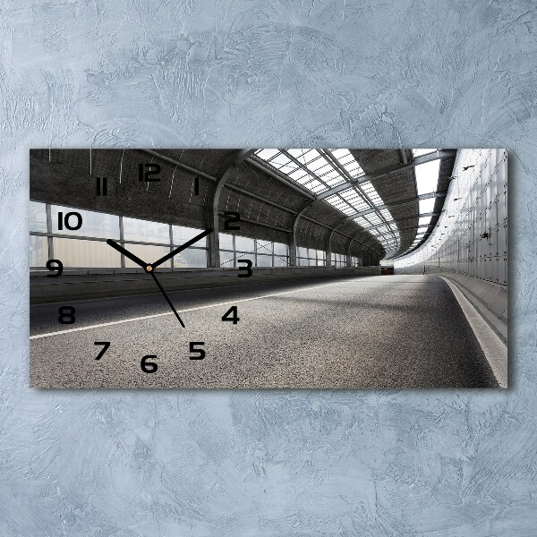 Reloj rectangular Carretera en el túnel