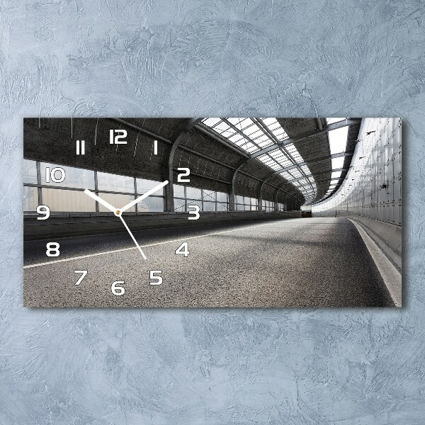 Reloj rectangular Carretera en el túnel