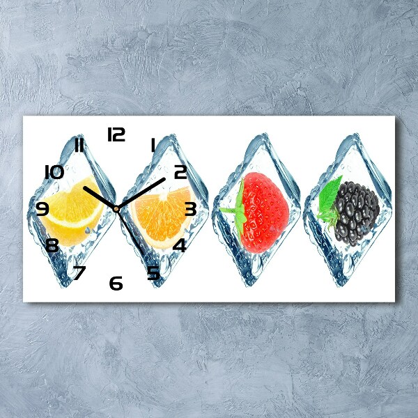 Reloj rectangular Cubos de fruta