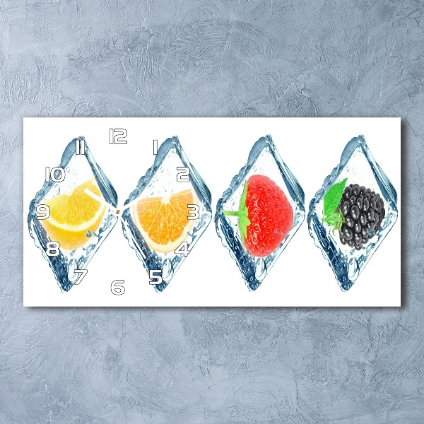 Reloj rectangular Cubos de fruta