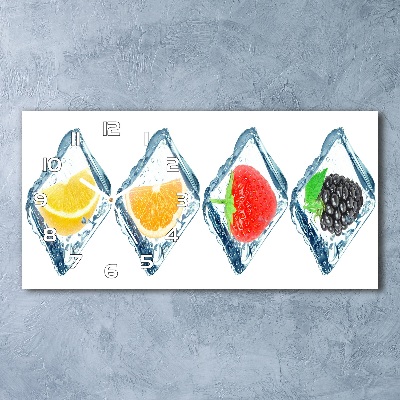 Reloj rectangular Cubos de fruta