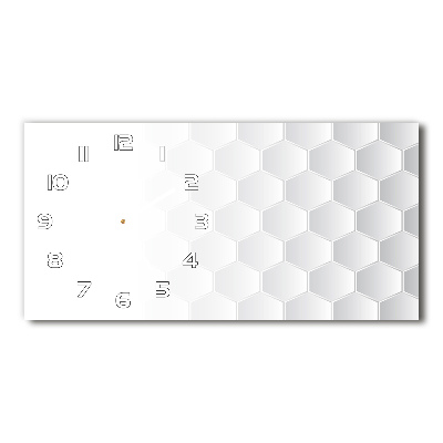 Reloj de cristal horizontal Fondo de hexágonos