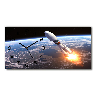 Reloj rectangular Cohete espacial
