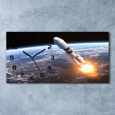 Reloj rectangular Cohete espacial